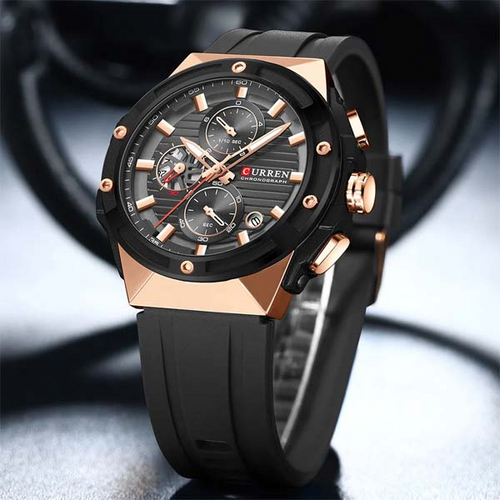 Curren  M 8462 - Acier Inoxydable -
